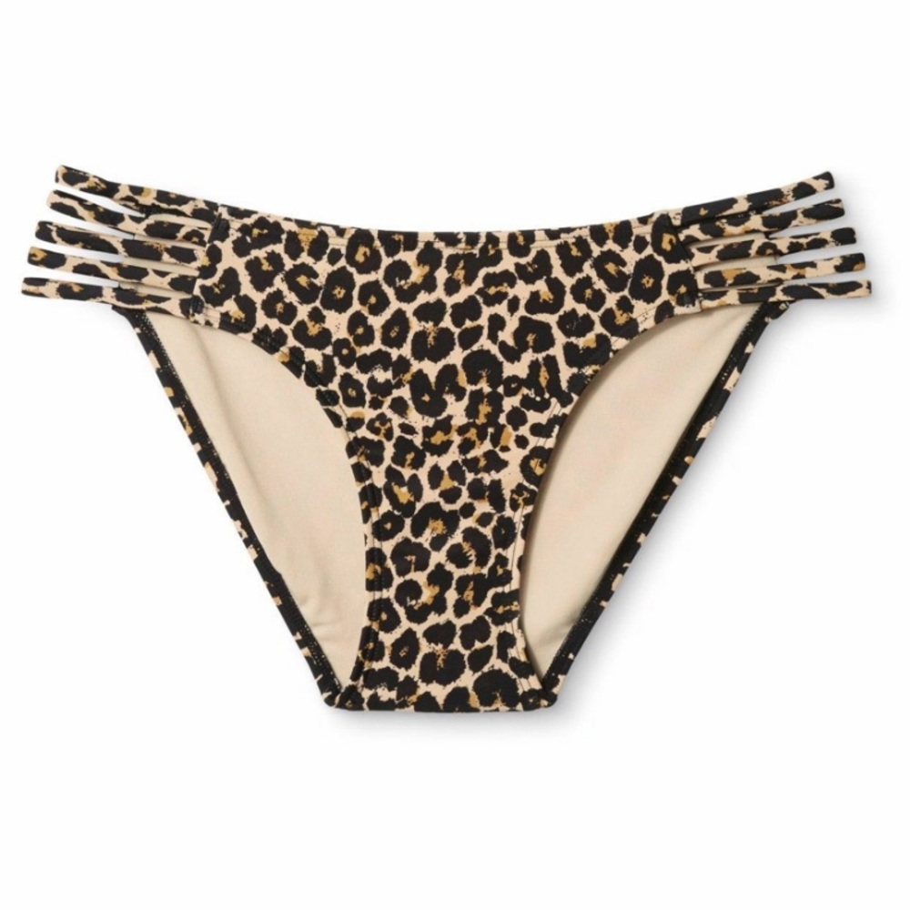 Xhilaration Leopard Print Bikini Bottoms XS NWT